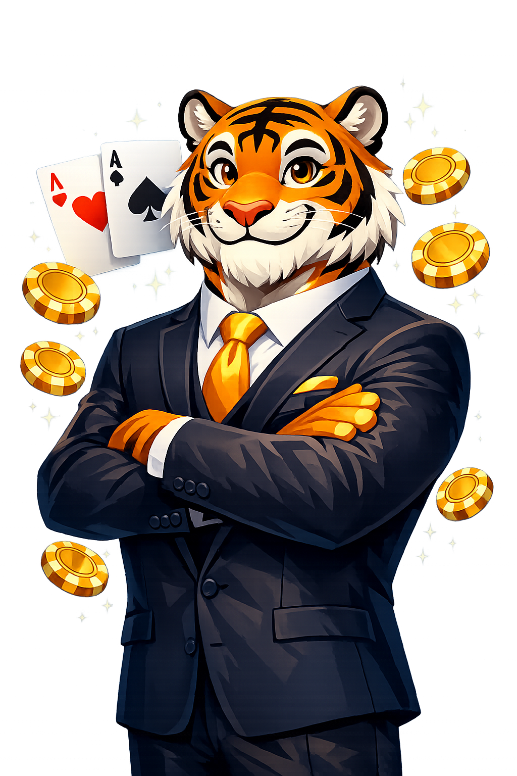SlotExperte Tiger Maskottchen
